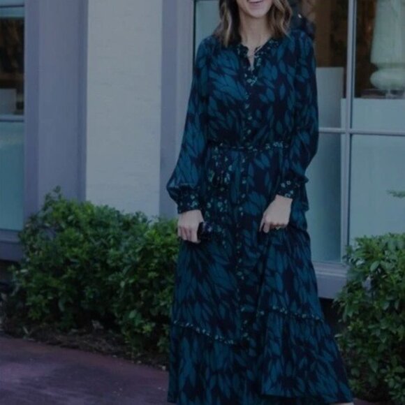 Cabi Autumn Belted Button Up Maxi Dress - Picture 7 of 10